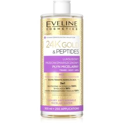 Eveline 24k Gold & Peptides Luxury Antiwrinkle Micellar Liquid 3 In 1 500 Ml