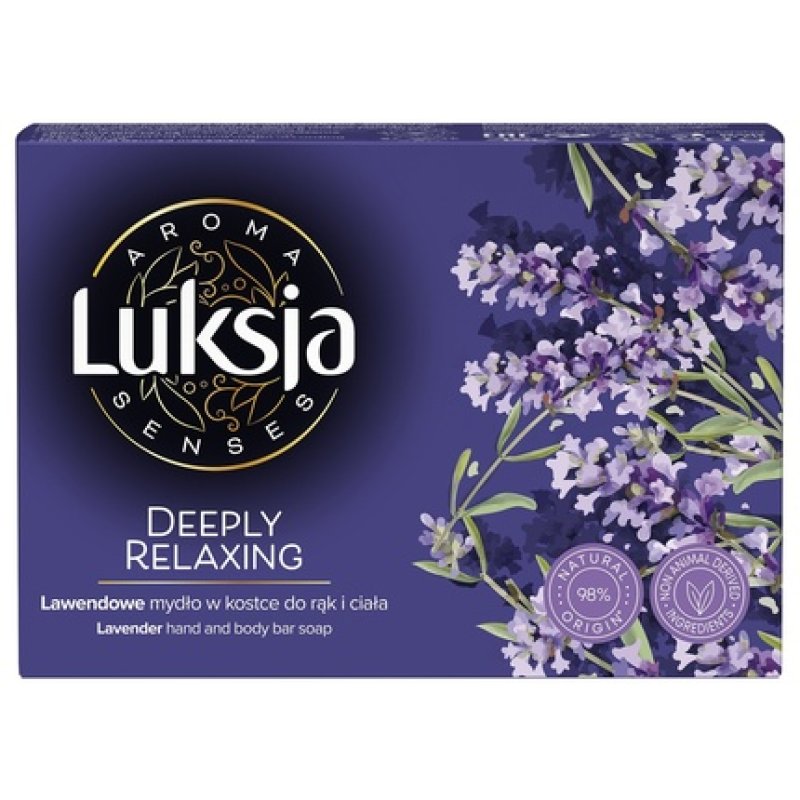 Sarantis Luksja Aroma Senses Deeply Relaxing Lavender Soap Bar For Hands And Body 90 G