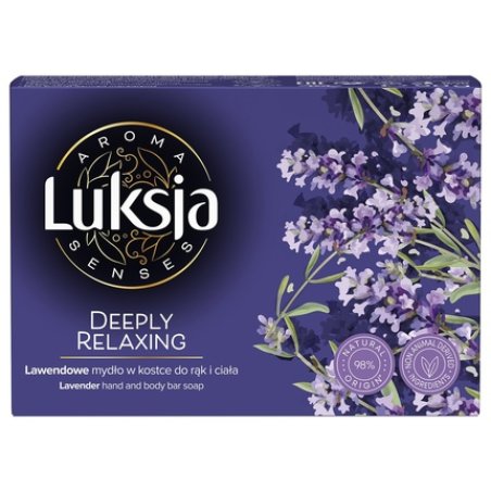 Sarantis Luksja Aroma Senses Deeply Relaxing Lavender Soap Bar For Hands And Body 90 G