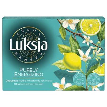 Sarantis Luksja Aroma Senses Purely Energizing Citrus Soap Bar For Hands And Body 90 G