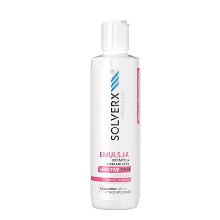 Solverx Sensitive Skin Cleansing And Makeup Removal Emulsion For Face And Eyes 200 Ml
