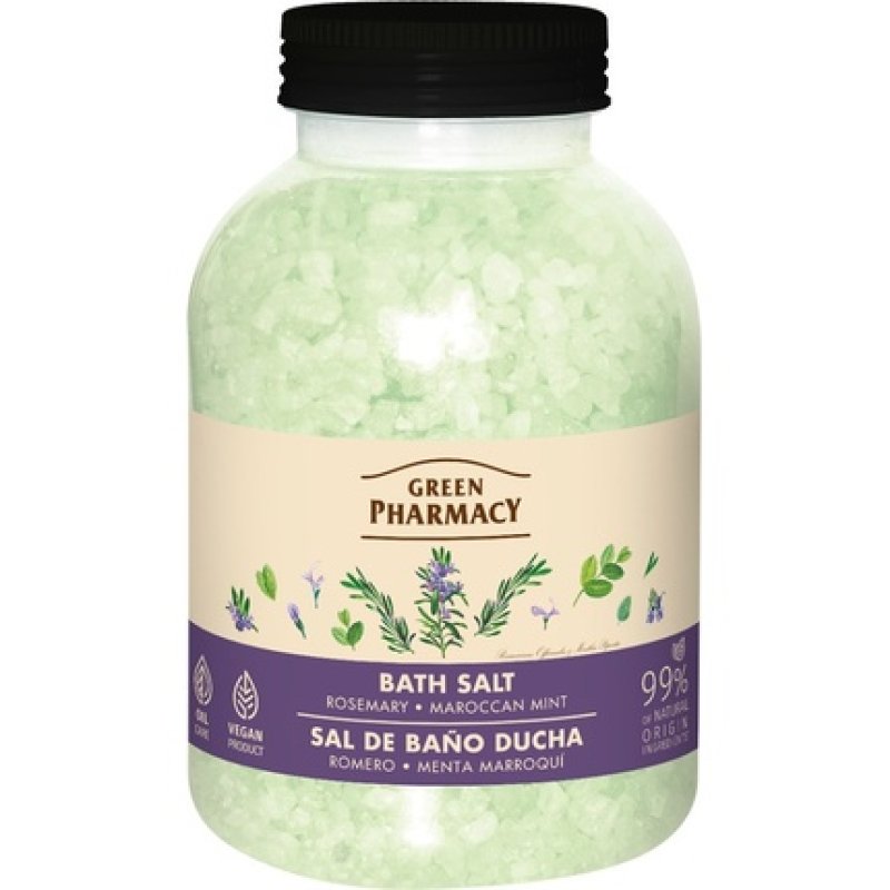 Elfa Pharm Green Pharmacy Bath Salt Rosemary And Moroccan Mint 1000 G