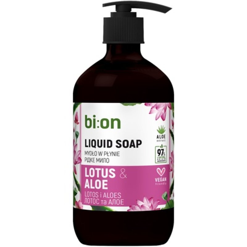 Elfa Pharm Bio Naturell Creamy Liquid Soap With Pump Lotus And Aloe 473 Ml