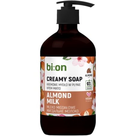 Elfa Pharm Bio Naturell Creamy Liquid Soap With Pump Almond 473 Ml