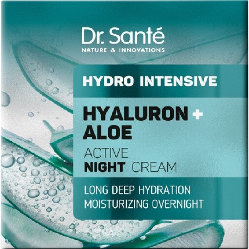 Elfa Pharm Drsante Hydro Intensive Active Night Cream Intensively Moisturizing Hyaluron Aloe 50 Ml
