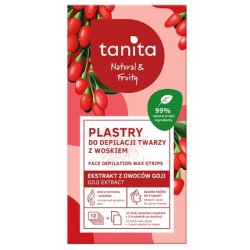 Miraculum Tanita Natural & Fruity Facial Wax Strips With Goji Berry Extract 12 Pieces 6x2 2 Postwaxing Wipes