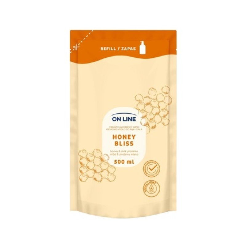 Forte Sweeden On Line Cream Soap For Hands And Body Honey & Milk Proteins Refill 500 Ml