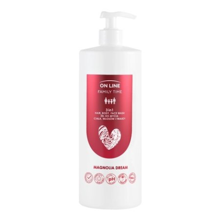 Forte Sweeden On Line Family Time 3 In 1 Gel For Body Hair And Face Magnolia Dream 850 Ml