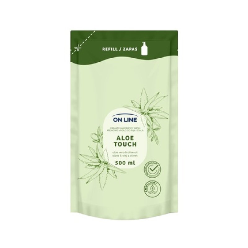 Forte Sweeden On Line Cream Soap For Hands And Body Aloe & Olive Oil Refill 500 Ml
