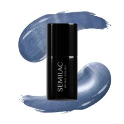 Semilac Hybrid Nail Polish 665 Blueberry Gloss 7 Ml Highquality Nail Polish With A Glossy Finish