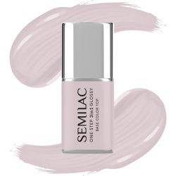 Semilac One Step Glossy 3in1 Hybrid Nail Polish S610 Barely Pink 7 Ml