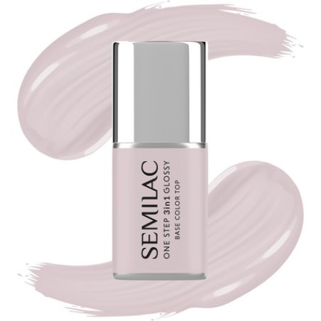 Semilac One Step Glossy 3in1 Hybrid Nail Polish S610 Barely Pink 7 Ml