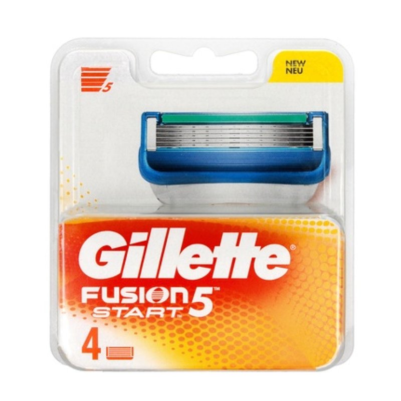 Procter & Gamble Gillette Fusion5 Start Replacement Cartridges For Men's Razor 4 Pieces