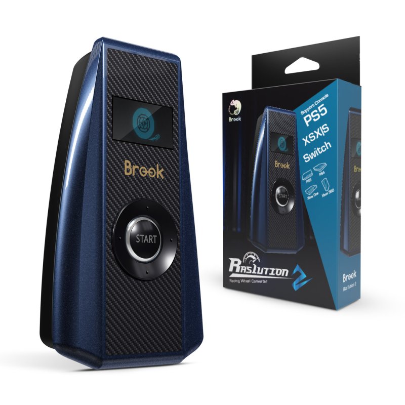Brook Gaming - Ras1ution 2 (PS/Switch Sim-Racing Signal converter) - Black - 12.7 x 8.6 x 3.1 cm