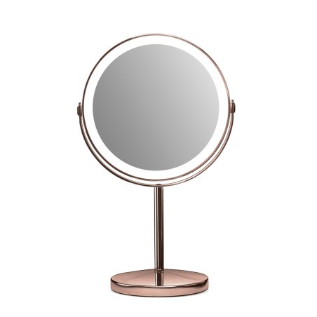 Gillian Jones - Rechargeable LED table mirror with 10x magnification and USB-C - Copper - W21.5 x 35 x 13.5 cm