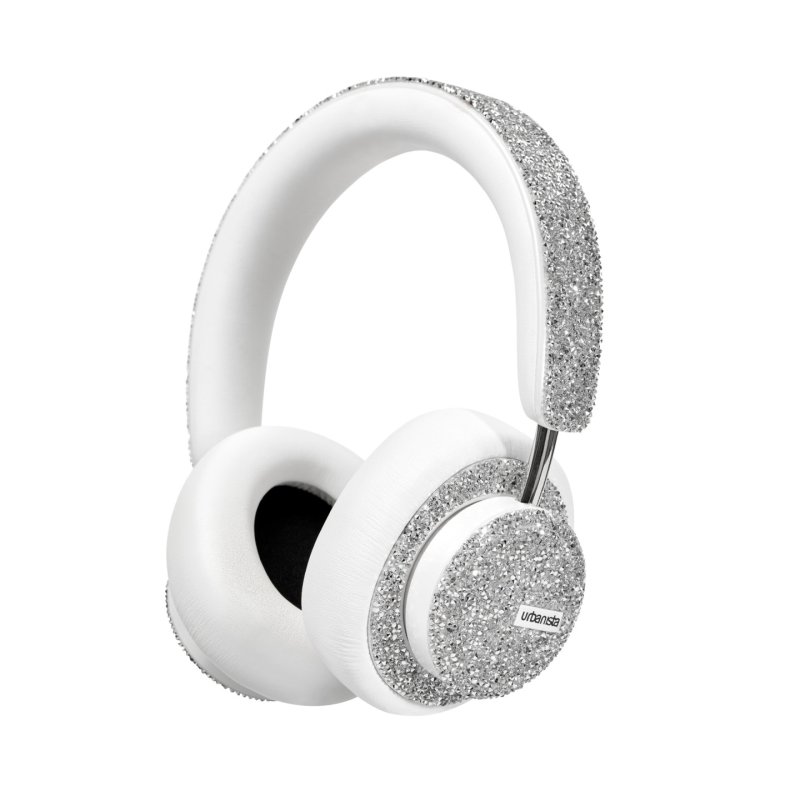 Urbanista Miami Crystal Edition Headset Wired & Wireless Head-band Calls/Music USB Type-C Bluetooth White