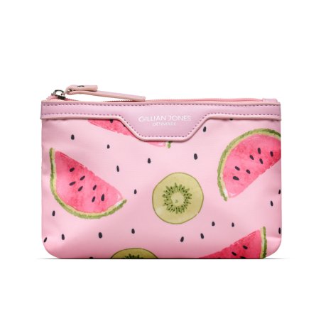 Gillian Jones - Urban Travel makeup bag - Watermelon & Kiwi - L19 × H13 × W2 CM