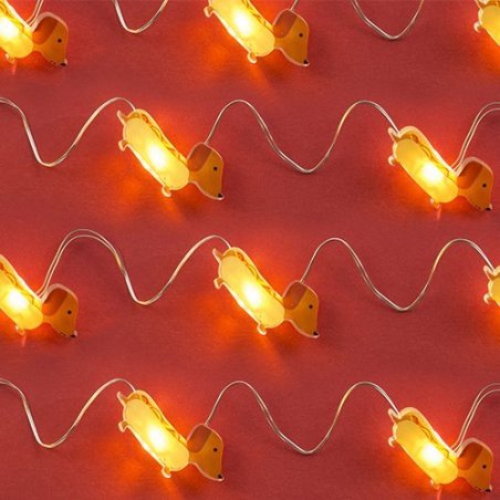 Fizz Creations - Sausage Dog Mini String Lights - 2 metres