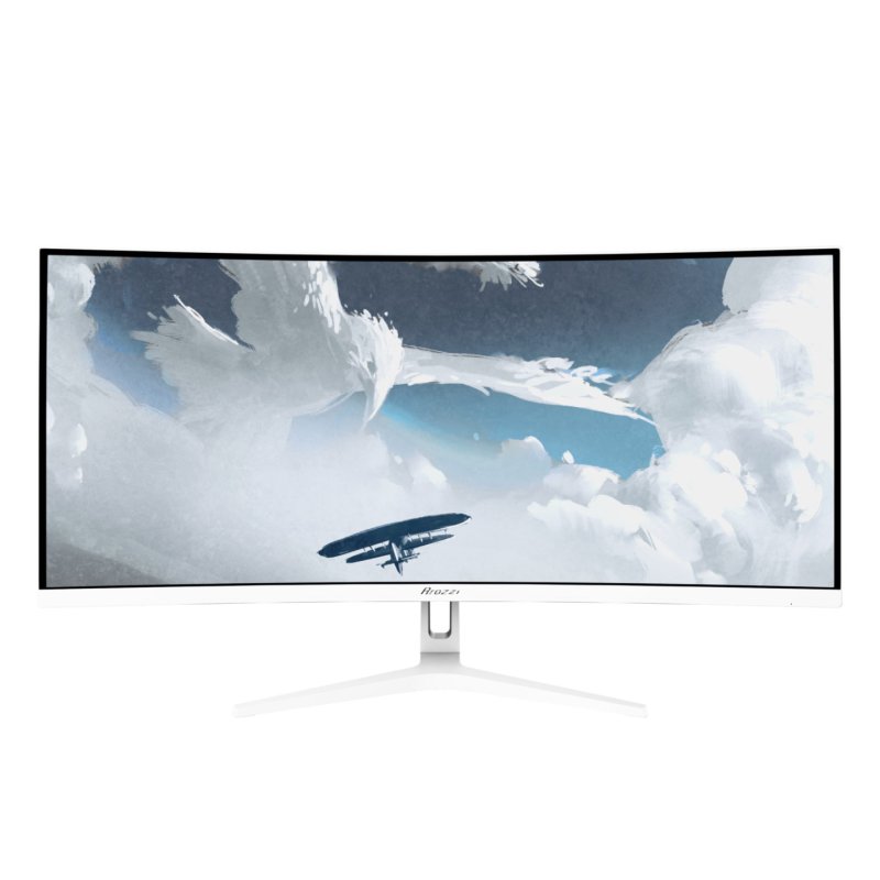 Arozzi Nova 34″ Curved computer monitor 86.4 cm (34") 3440 x 1440 pixels 4K Ultra HD LED White