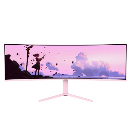Nova 49TUW165 (124.5 cm (49 Zoll), pink, UWQHD, VA, Curved, HDMI, DP, USB-C, USB-Hub, 165Hz Panel)