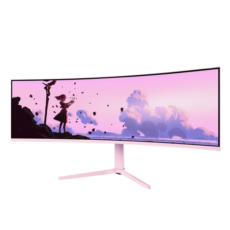 Arozzi Nova 49” Curved computer monitor 124.5 cm (49") 5120 x 1440 pixels Dual QHD LED Pink
