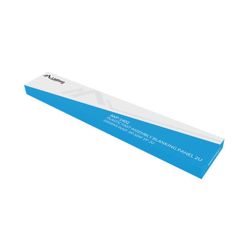 PATCH PANEL CIEGO IGNÍFUGO LANBERG MONTAJE RÁPIDO PLÁSTICO 19" 2U NEGRO