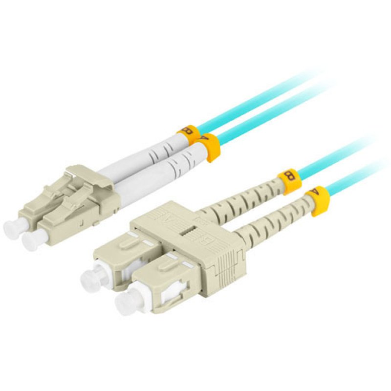 Lanberg FO-LUSU-MD31-0020-TQ InfiniBand/fibre optic cable 2 m 2x LC 2x SC LC/SC Aqua colour