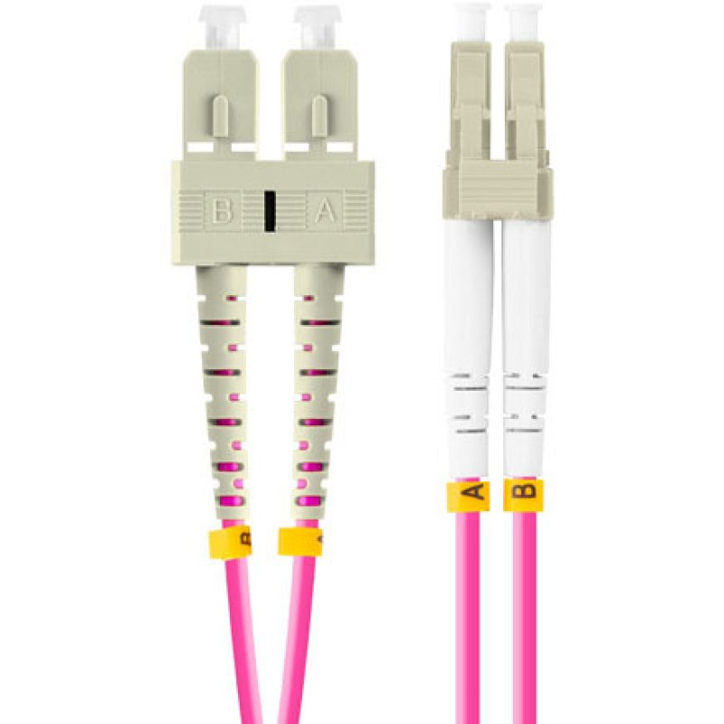 Lanberg FO-LUSU-MD41-0020-VT InfiniBand/fibre optic cable 2 m 2x LC 2x SC LC/SC Pink