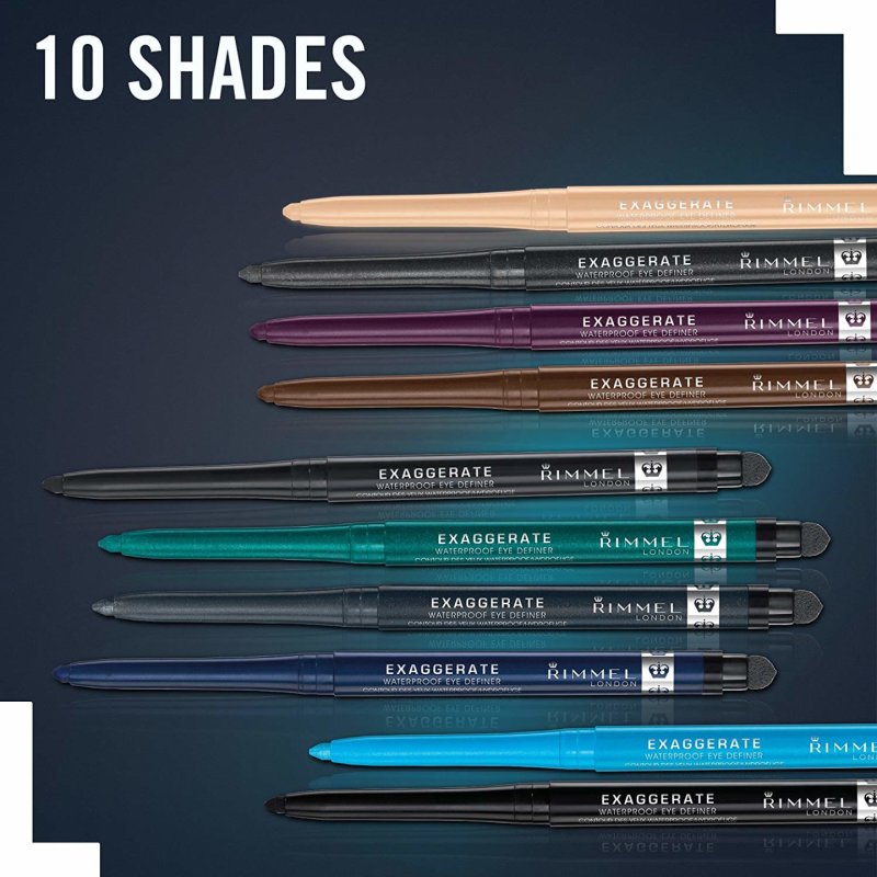 Rimmel Eyeliner Automatique Exaggerate Waterproof 263 Starlit Black 0.28g