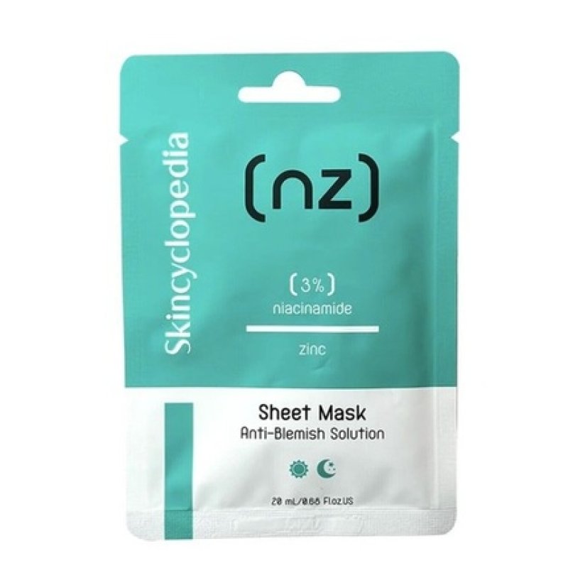 Skincyclopedia Nz 3 Niacinamide Zinc Sheet Mask Antiblemish Solution 20ml