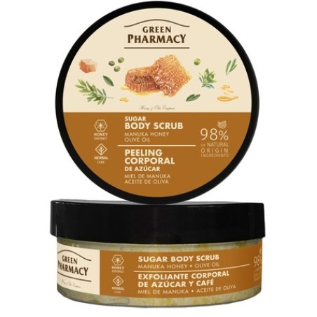 Elfa Pharm Green Pharmacy Sugar Peeling For Body With Manuka Honey And Olive Oil 200 Ml