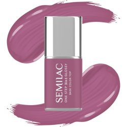 Semilac One Step Glossy 3in1 Hybrid Nail Polish S205 Purple Beige 7 Ml