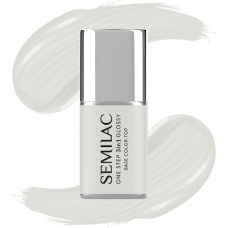 Semilac One Step Glossy 3in1 Hybrid Nail Polish S110 The White 7 Ml