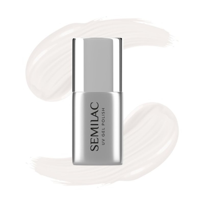 Semilac No Wipe Top Coat For Hybrid Nail Polish Milky 7 Ml