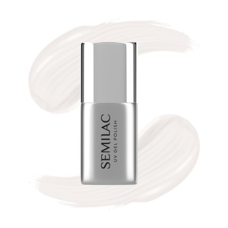 Semilac No Wipe Top Coat For Hybrid Nail Polish Milky 7 Ml