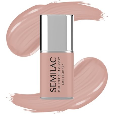 Semilac One Step Glossy 3in1 Hybrid Nail Polish S210 French Beige 7 Ml