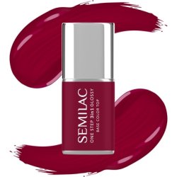 Semilac One Step Glossy 3in1 Hybrid Nail Polish S570 Dark Raspberry 7 Ml