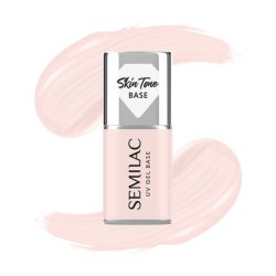 Semilac Skin Tone Base For Hybrid Nail Polishes Semitransparent Rose Beige 7 Ml