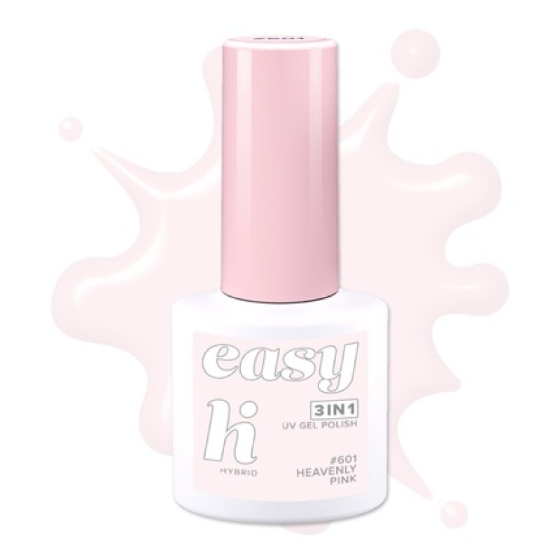 Hi Hybrid Hi Hybrid Easy 3 In 1 Hybrid Nail Polish No 601 Heavenly Pink 5 Ml