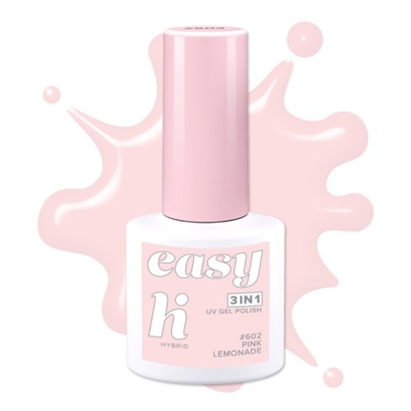 Hi Hybrid Hi Hybrid Easy 3 In 1 Hybrid Nail Polish No 602 Pink Lemonade 5 Ml