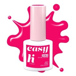 Hi Hybrid Hi Hybrid Easy 3 In 1 Hybrid Nail Polish No 611 Pink Lollipop 5 Ml