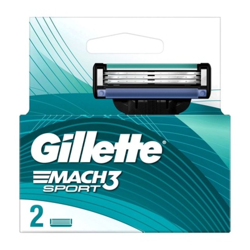 Procter & Gamble Gillette Mach3 Replacement Cartridges For Men's Razor 2 Pieces