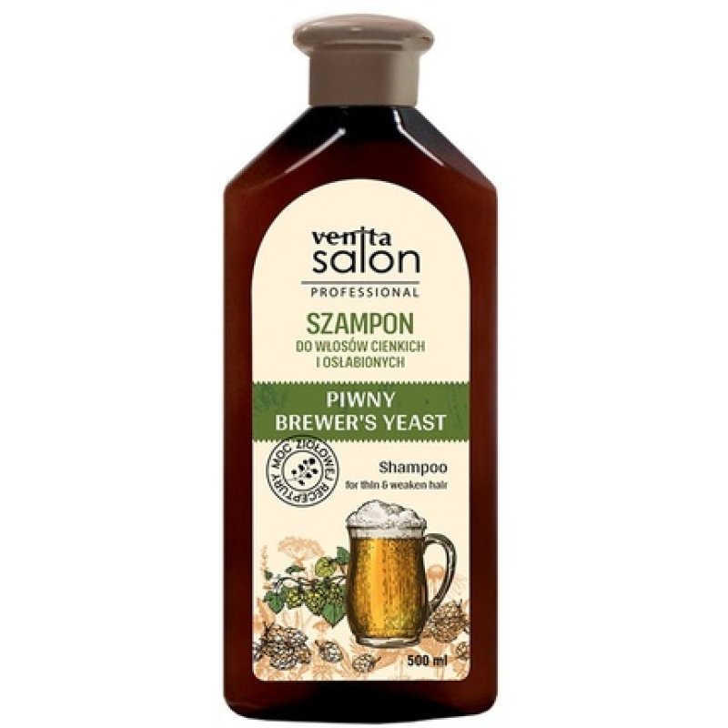 Venita Salon Professional Brown Shampoo For Thin And Weakened Hair 500 Ml