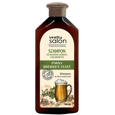 Venita Salon Professional Brown Shampoo For Thin And Weakened Hair 500 Ml