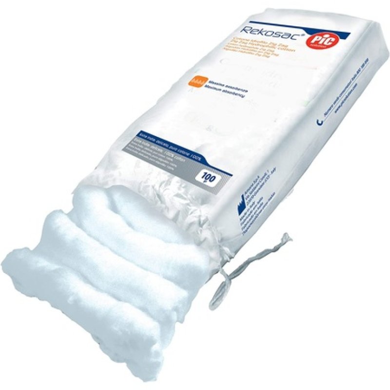 Pic Rekosac Hydrophilic Cotton Zig Zag 250 Gc/Fust