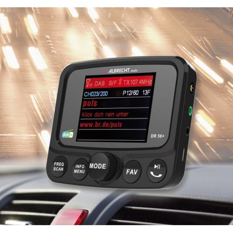 Albrecht DR 56 DAB Voiture Numérique Noir