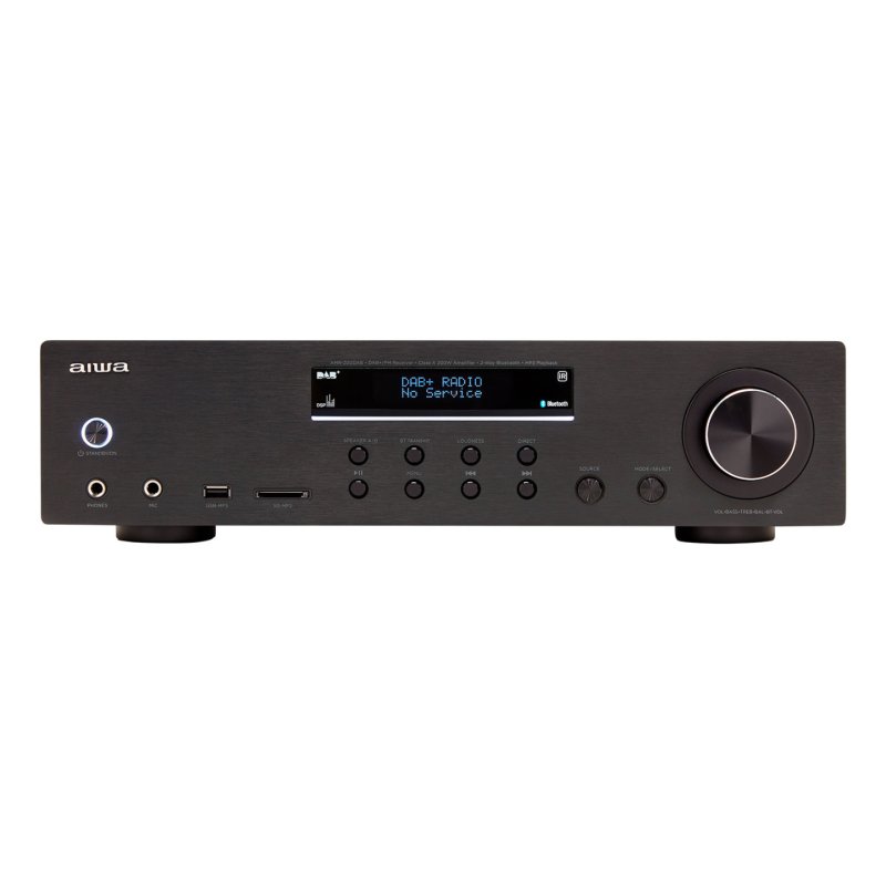 Aiwa AMR-200DAB/BK audio amplifier 2.0 channels Home Black