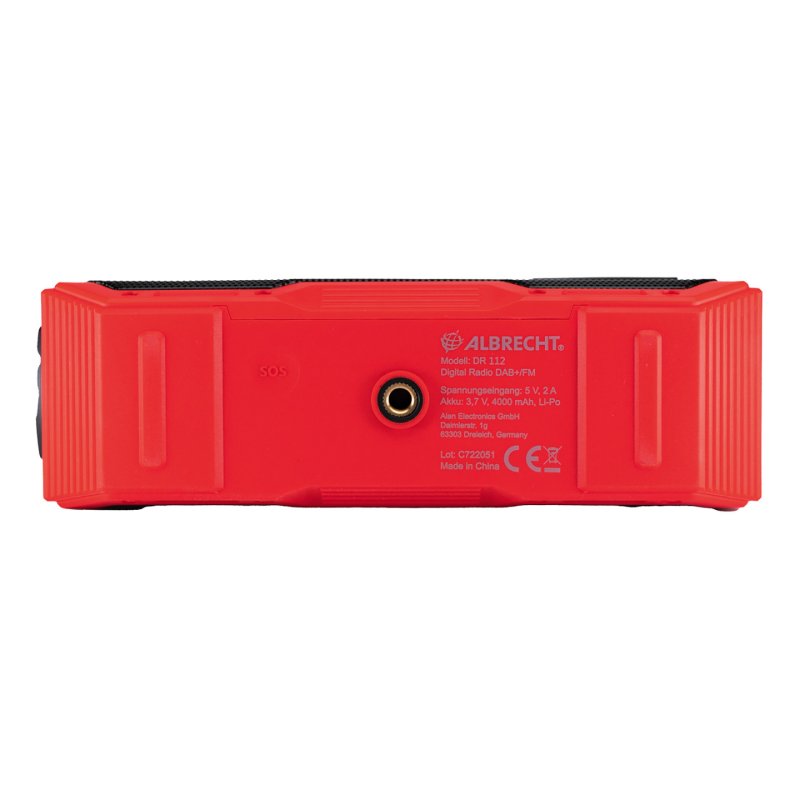 Albrecht DR 112 Numérique Noir, Rouge