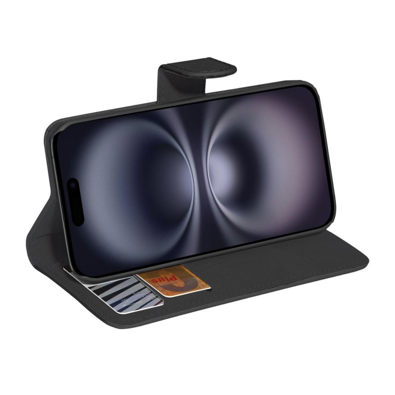 PEDEA Book Cover Classic fr Apple iPhone 16 black