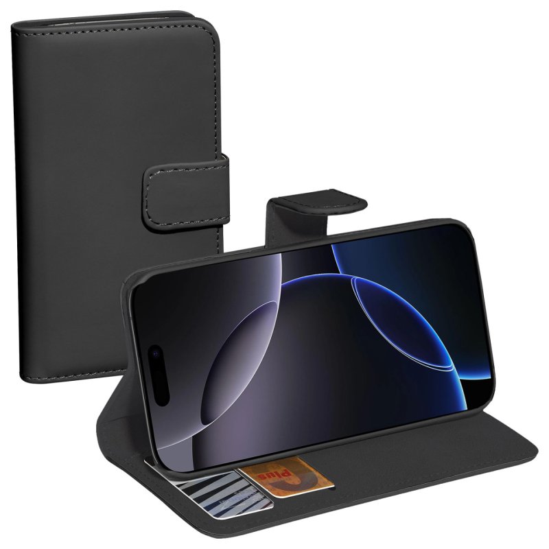 PEDEA Book Cover Classic fr Apple iPhone 16 Pro Max black